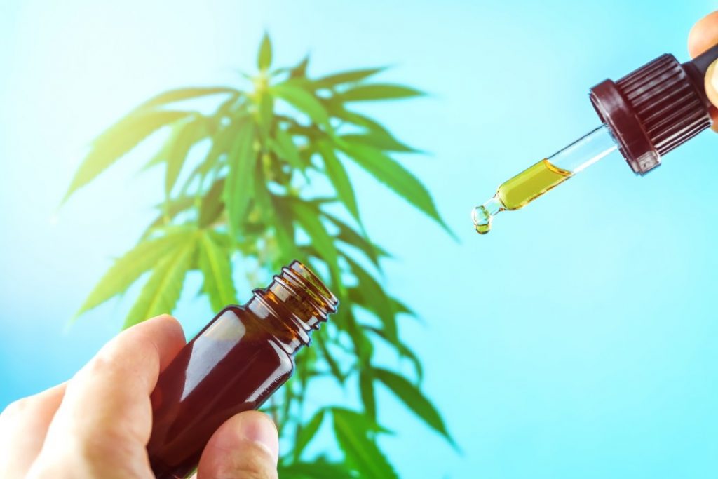 cannabidiol or CBD oil tincture